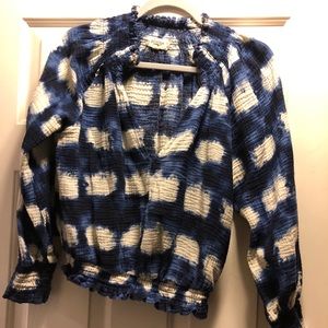 Anthropologie Porridge Tie Dye Blouse